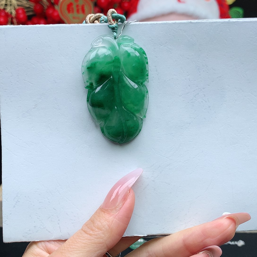 石英质玉叶子未镶嵌