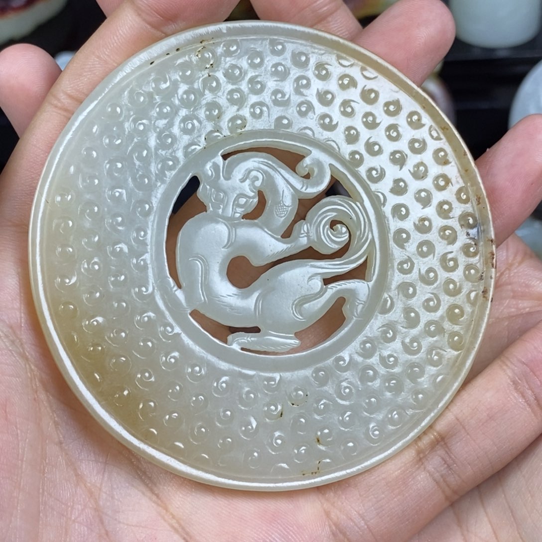 和田玉未镶嵌把件马*爷