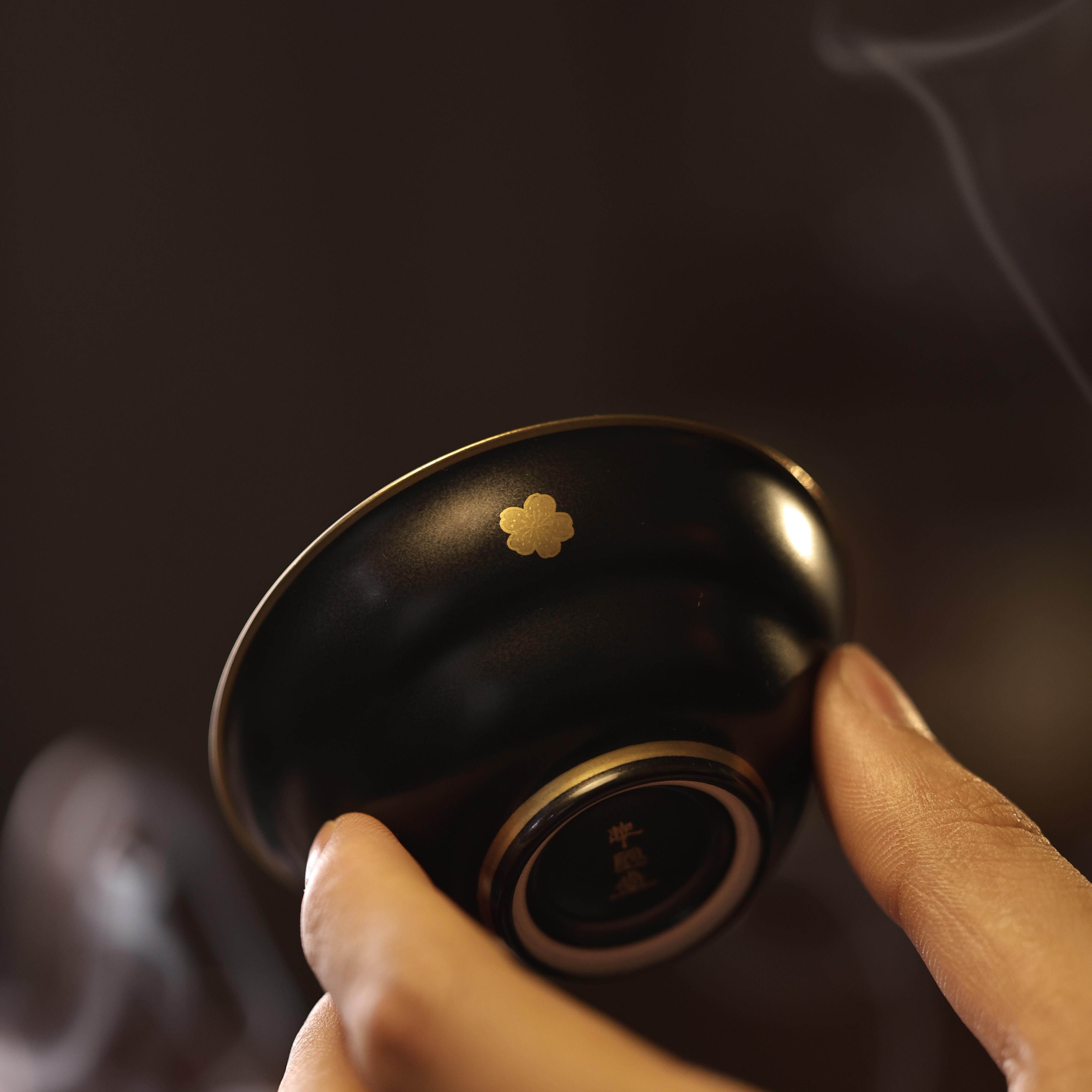 【小田甄陶】玄黑冰梅葫芦杯（华隐S1341）