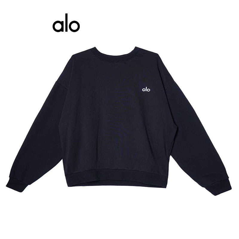 ALOGANT正品秋冬抗皱针织运动百搭舒适宽松圆领男女款卫衣|A10035
