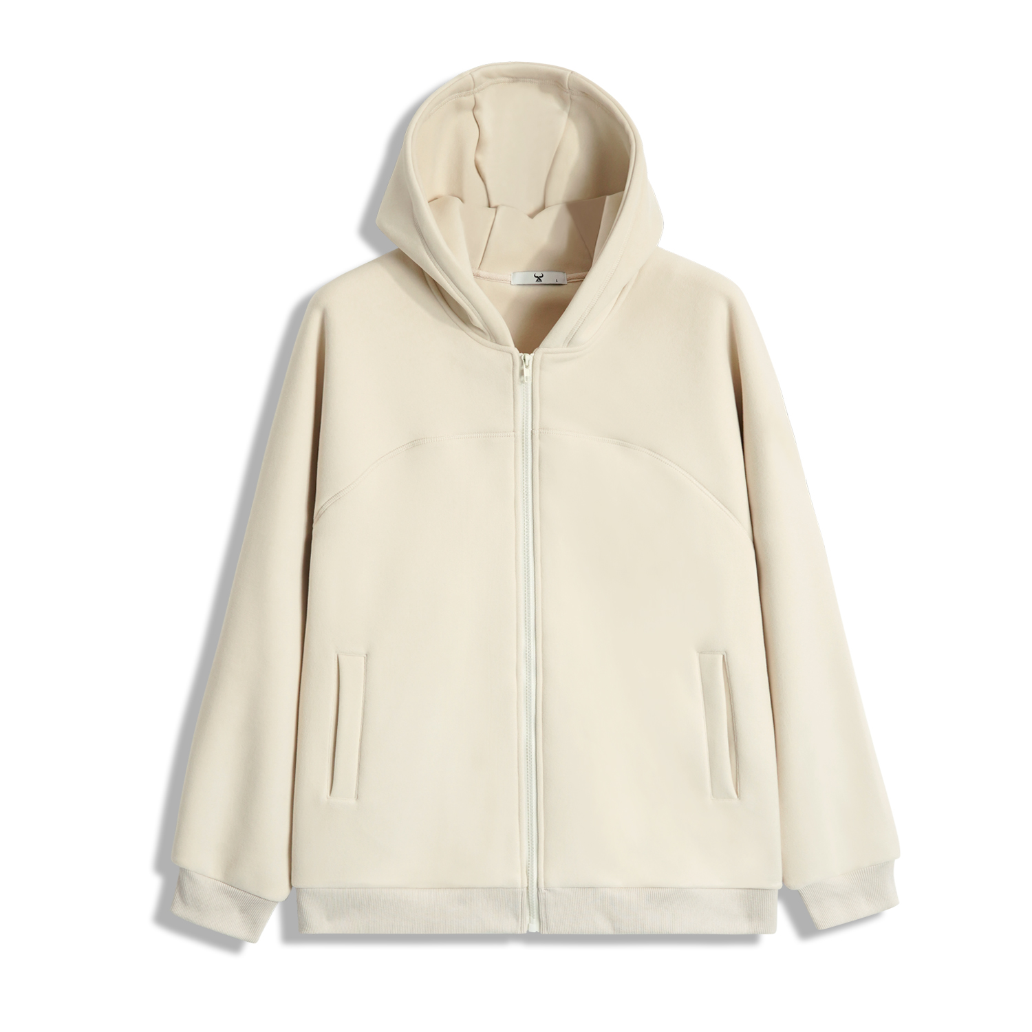 秋冬款弹力锁温摇粒绒户外防风保暖加厚大鹅双面磨毛男女外套