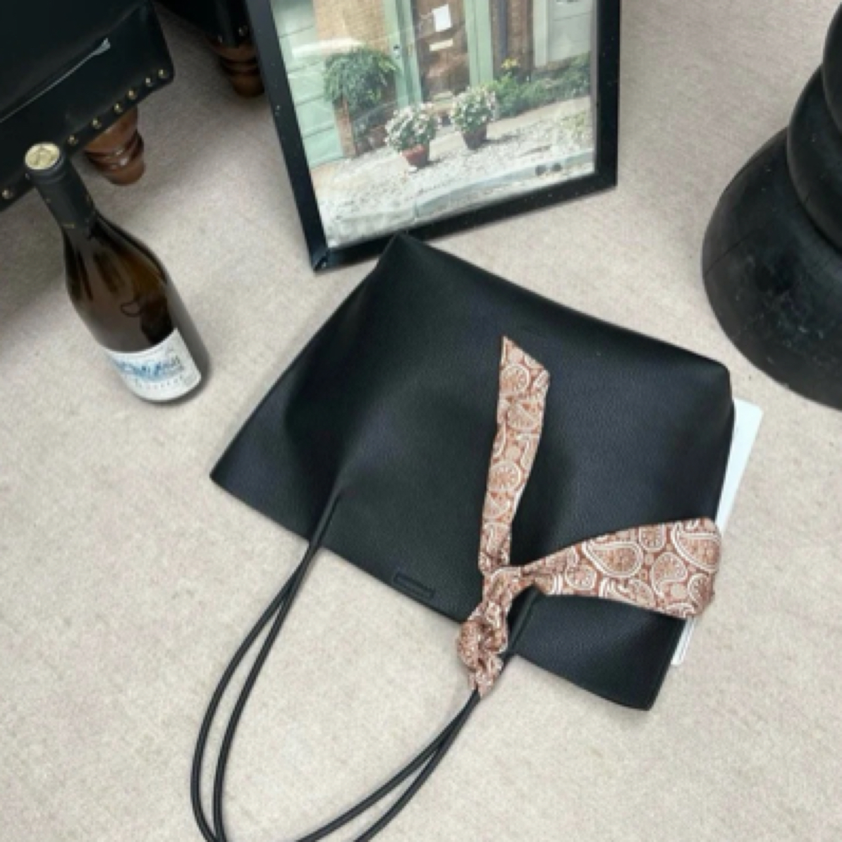 丝巾托特包韩版容量小包