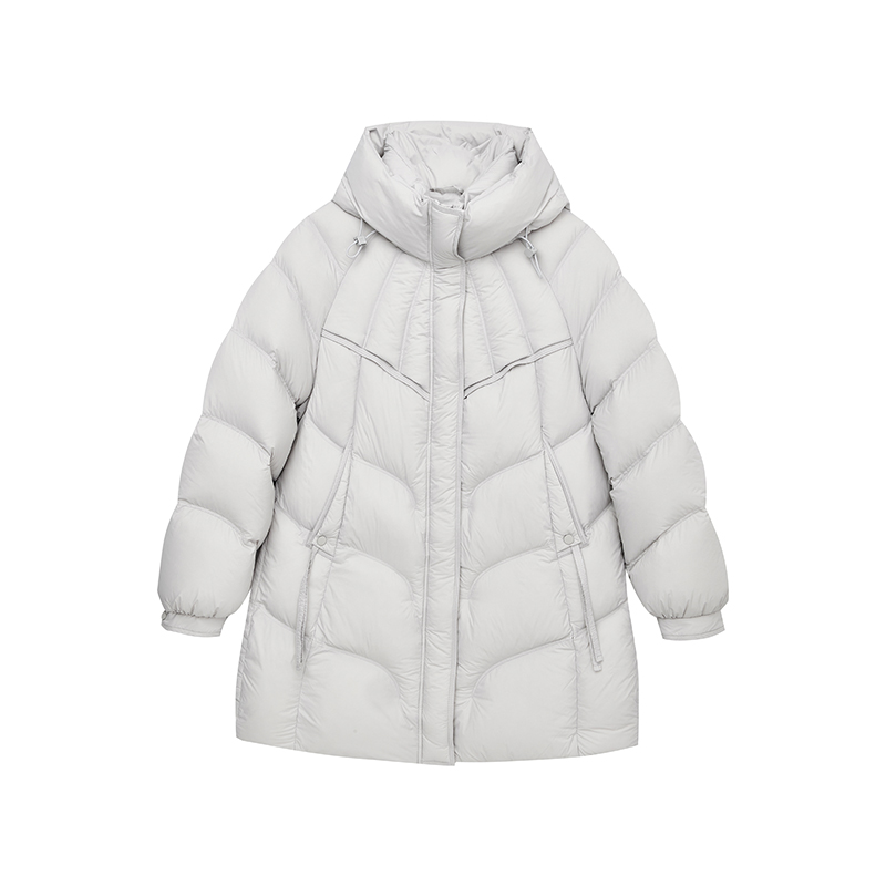 【达人专属】连帽中长款羽绒服W9871