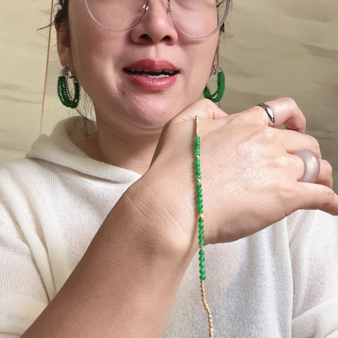 翡翠未镶嵌手链天然缅甸翡翠手涟