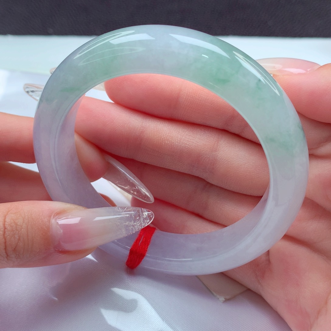 翡翠手镯未镶嵌天然缅甸翡翠A货手镯 7号