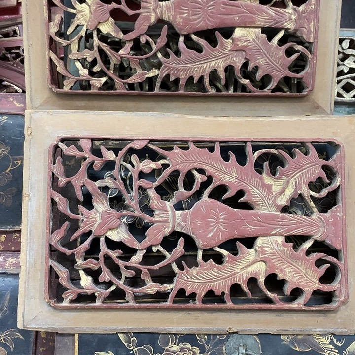 巴***1香榧木老木雕花板老木雕花板