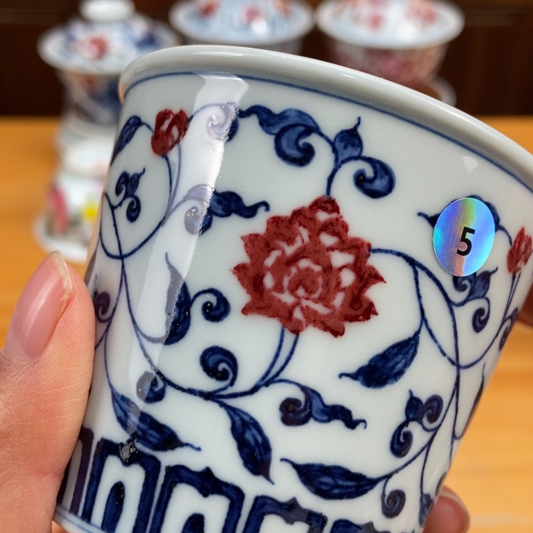 手绘现代茶具非古董