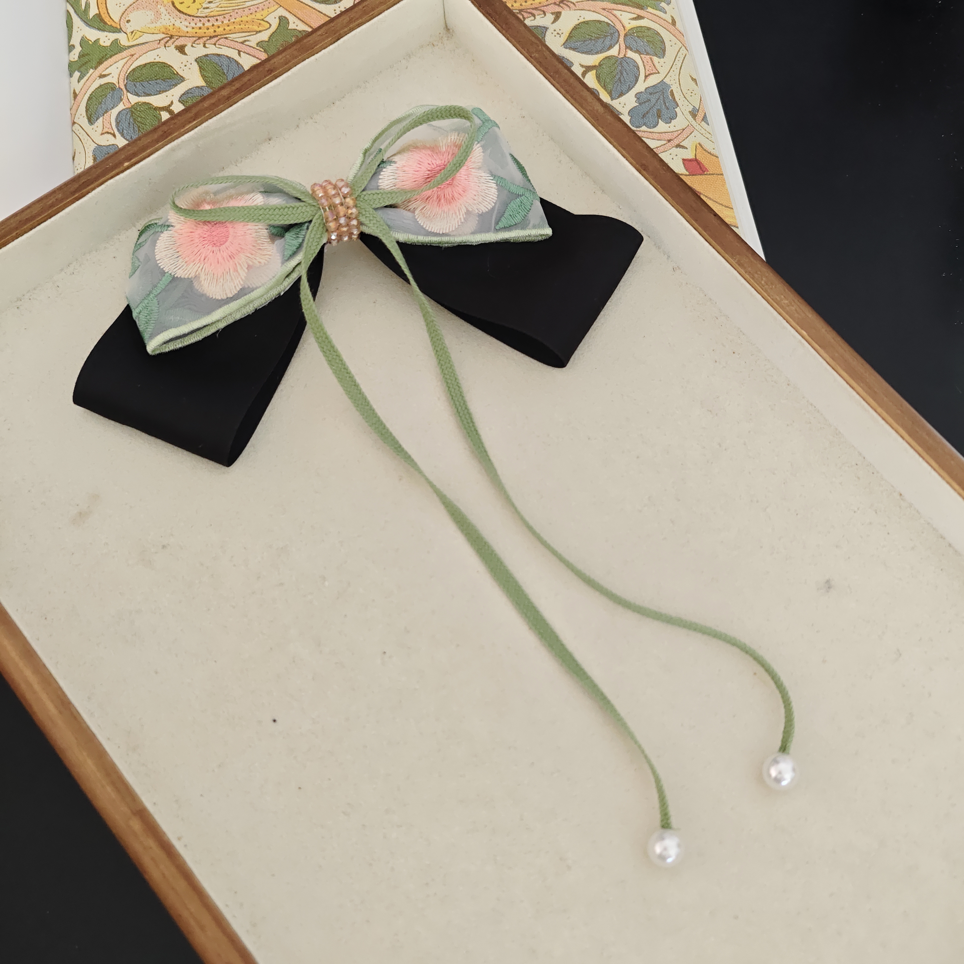 1532国风弹簧夹（手工微瑕介意勿拍）