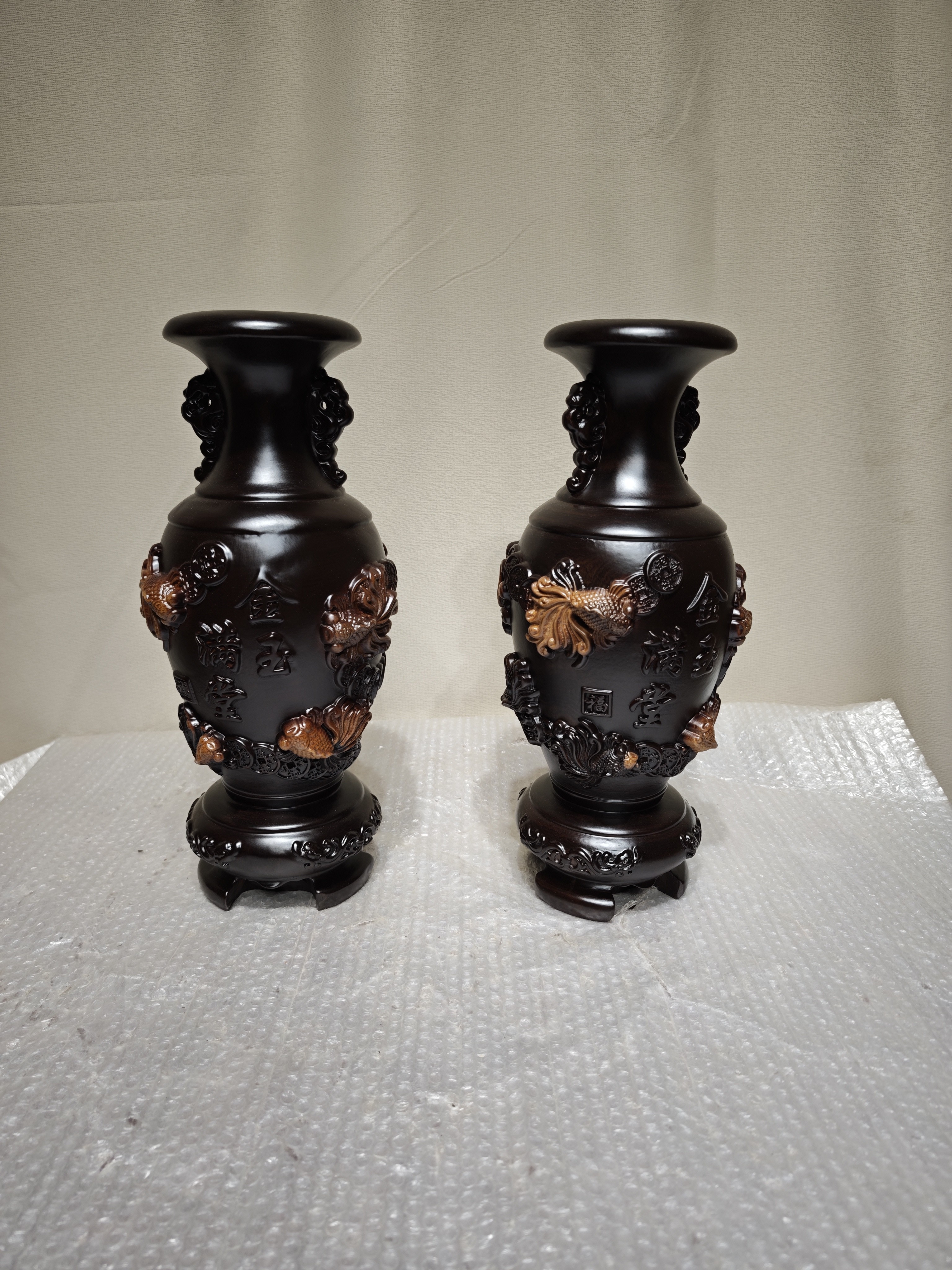 黑檀木花瓶工艺摆件