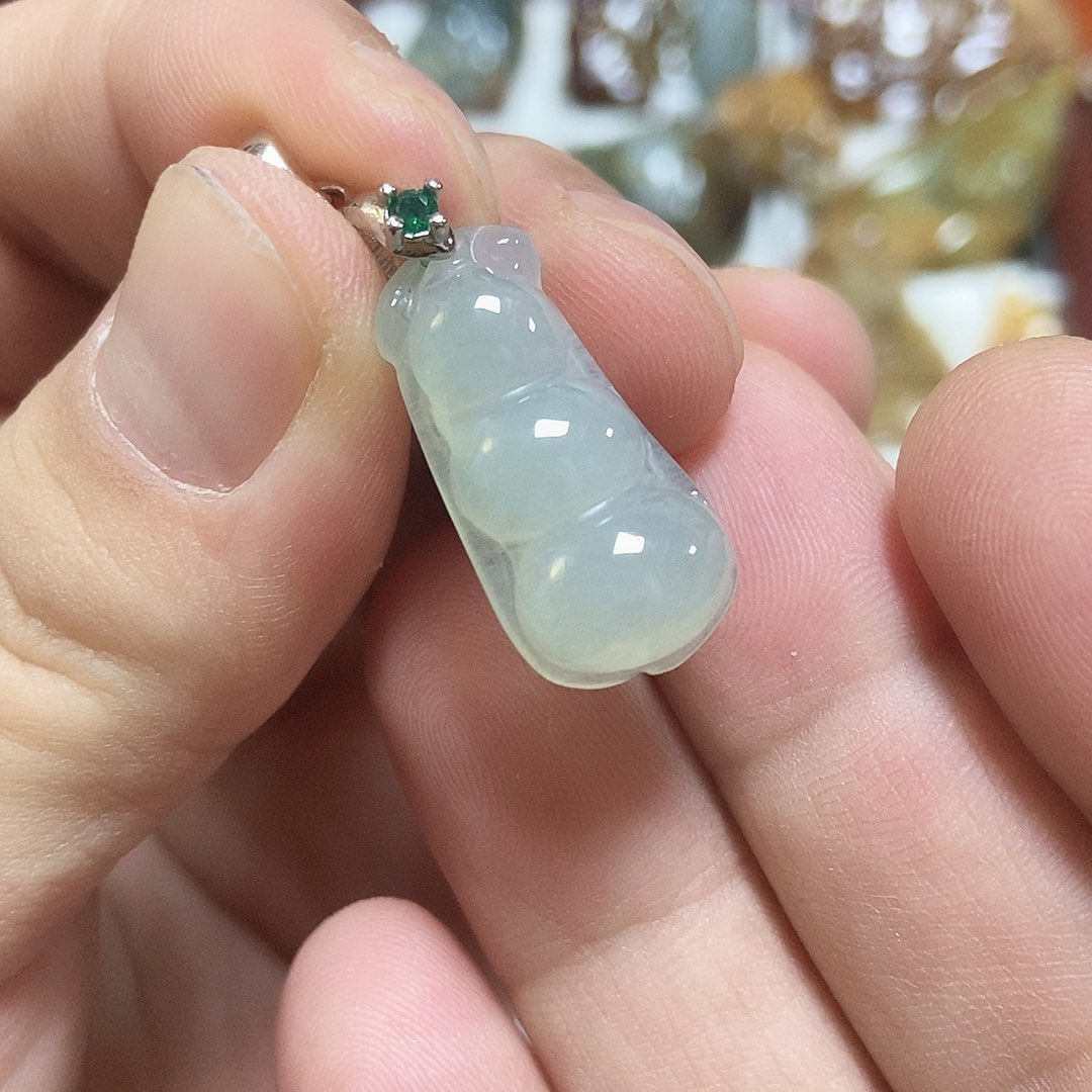 翡翠散珠翡翠福豆