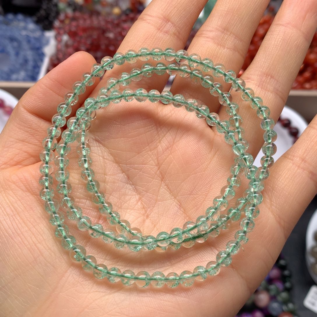 水晶手链未镶嵌翠幽灵三圈4