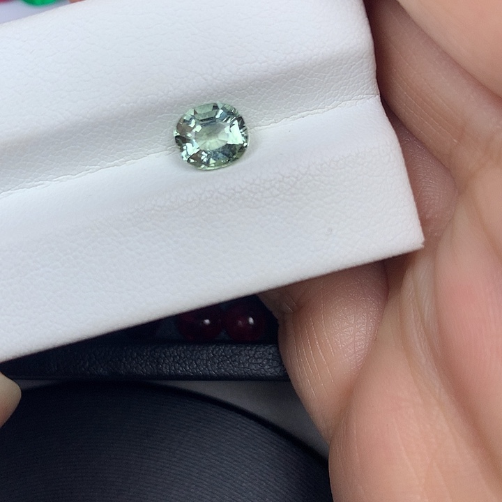 碧玺未镶嵌裸石1.18ct薄荷绿碧玺