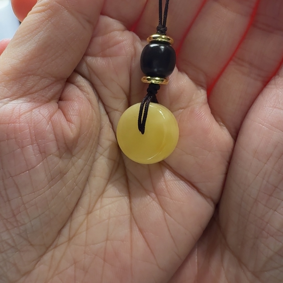 琥珀颈饰未镶嵌海漂原石手机挂件