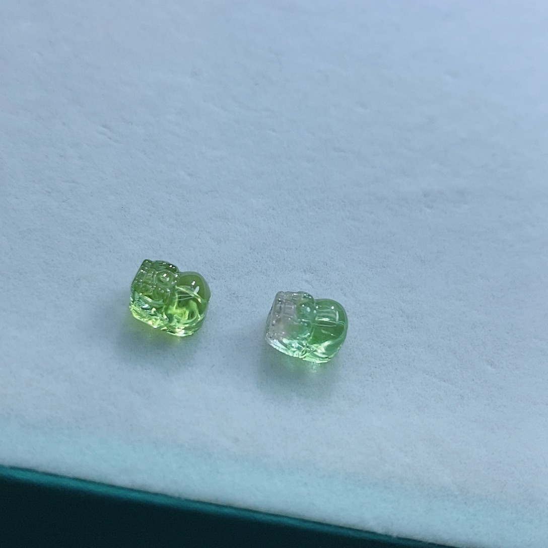 碧玺颈饰未镶嵌寜**钠订制款打孔不退换