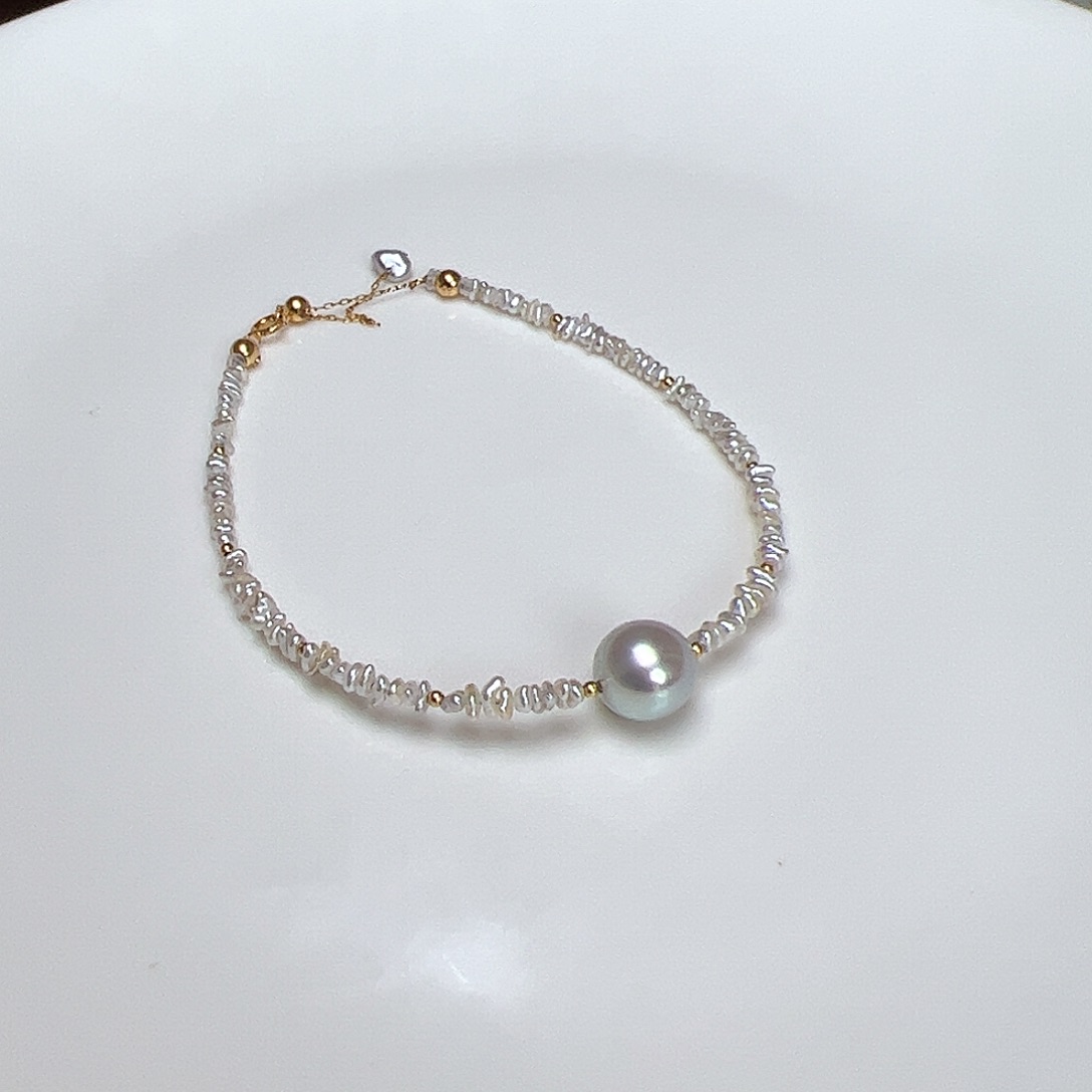 海水珍珠18K金镶嵌颈饰