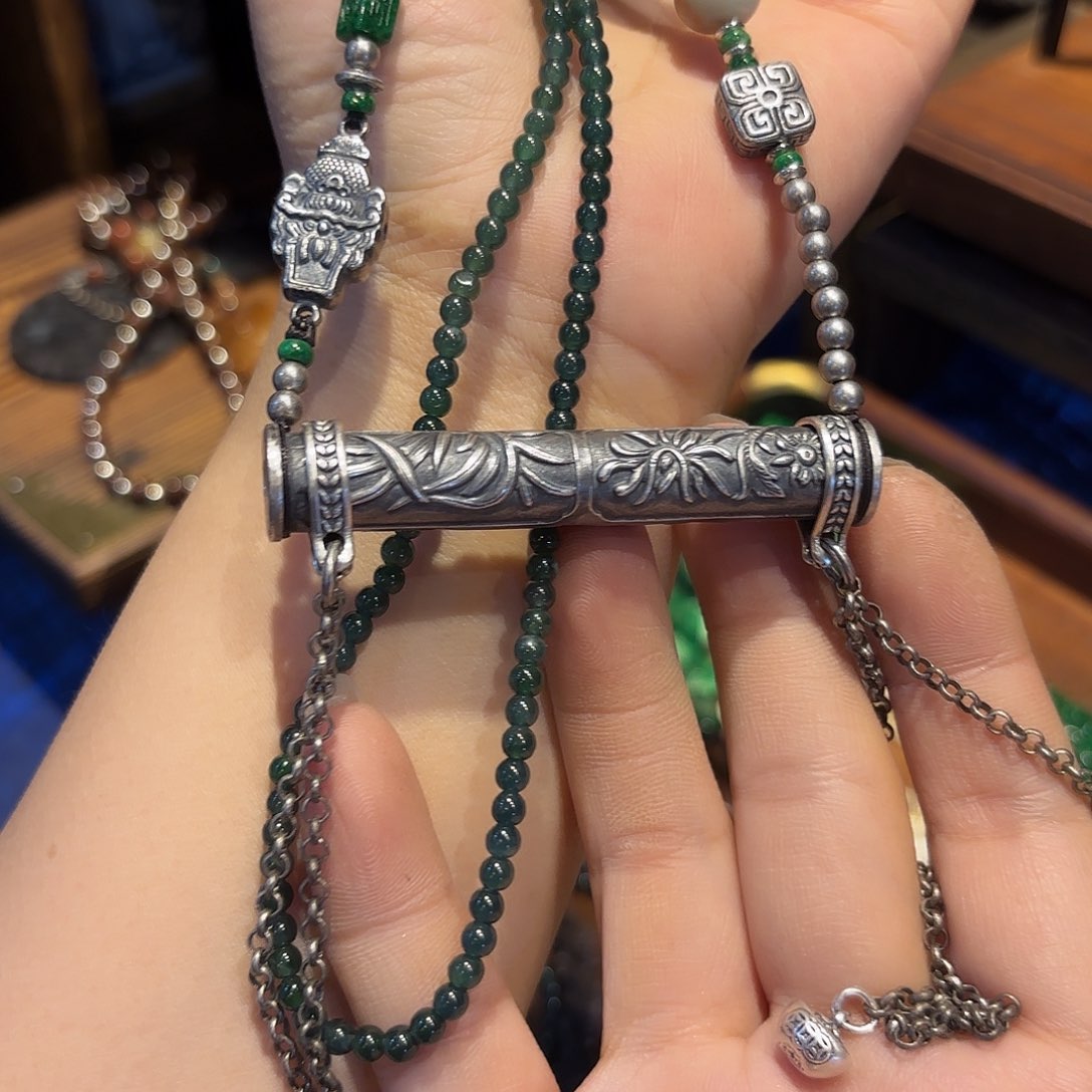 翡翠颈饰未镶嵌原创