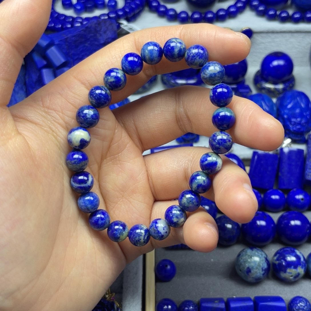 青金石手串8+未镶嵌格*