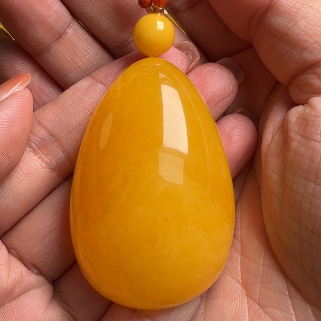 蜜蜡毛衣链未镶嵌无优化