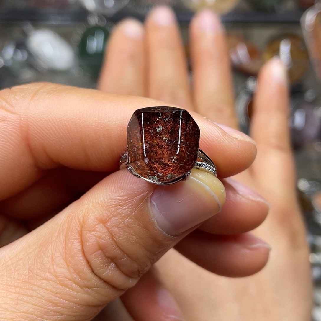 【闪购商品】水晶珠宝半成品银S925镶嵌戒指