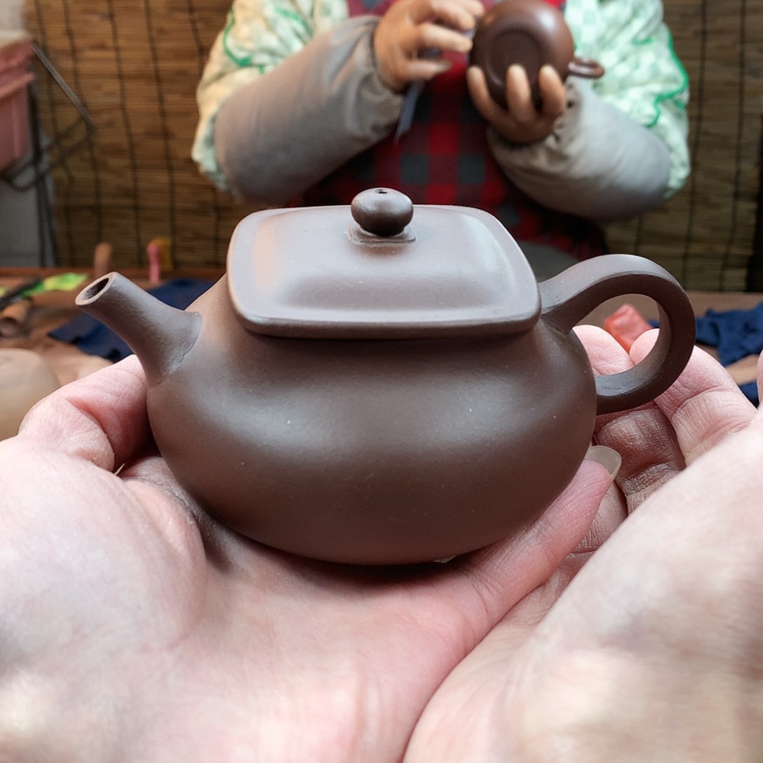 紫砂茶壶乾坤 紫泥 200cc 周宜君