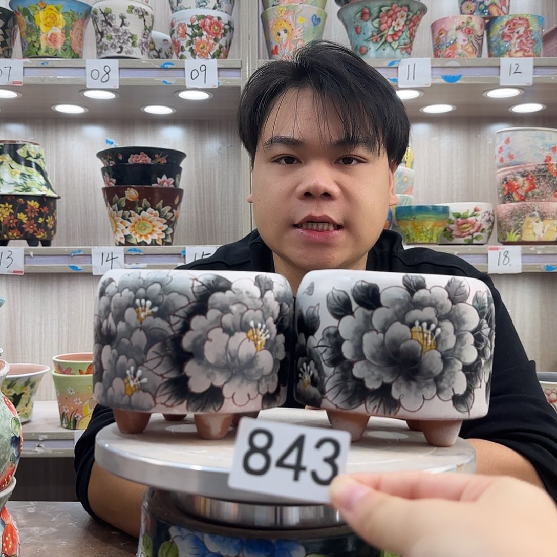 紫砂花盆瑕疵瑕疵843