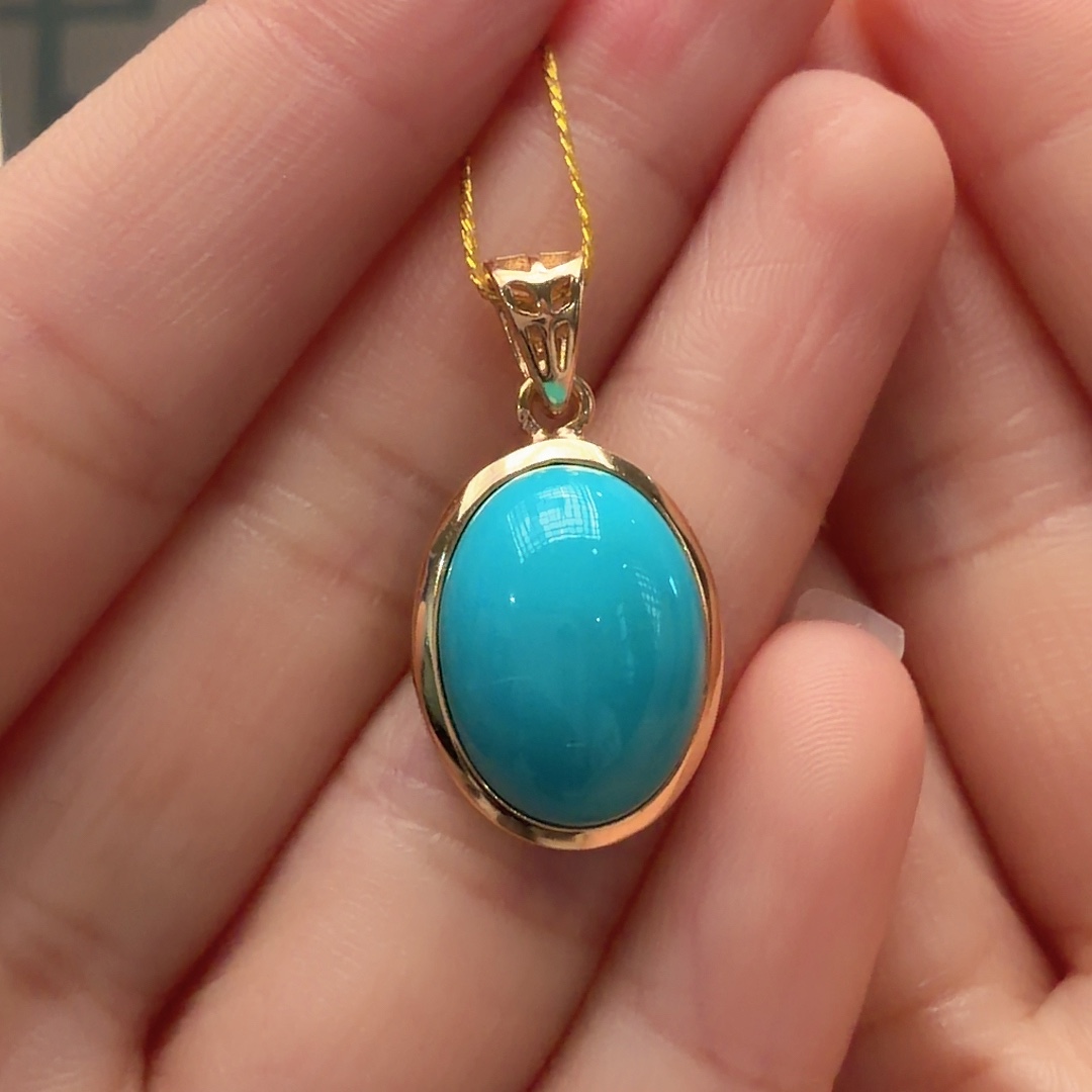 绿松石未镶嵌颈饰