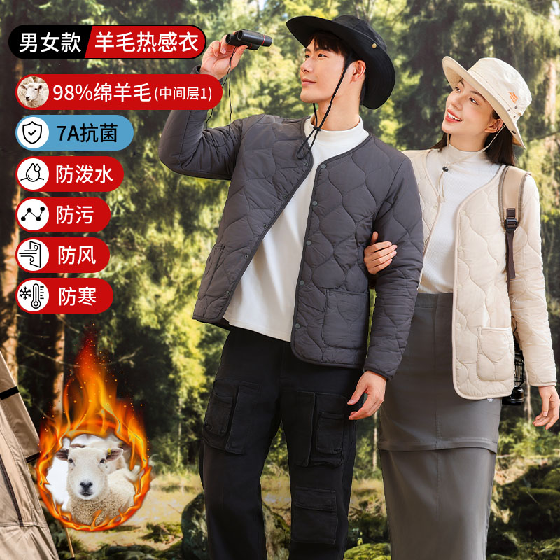 2024秋冬新款！男女款羊毛抗菌热感衣Y3063
