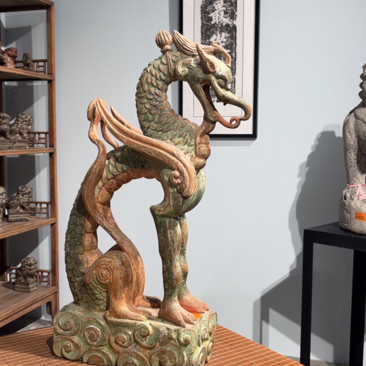 【闪购商品】石材案头坐龙