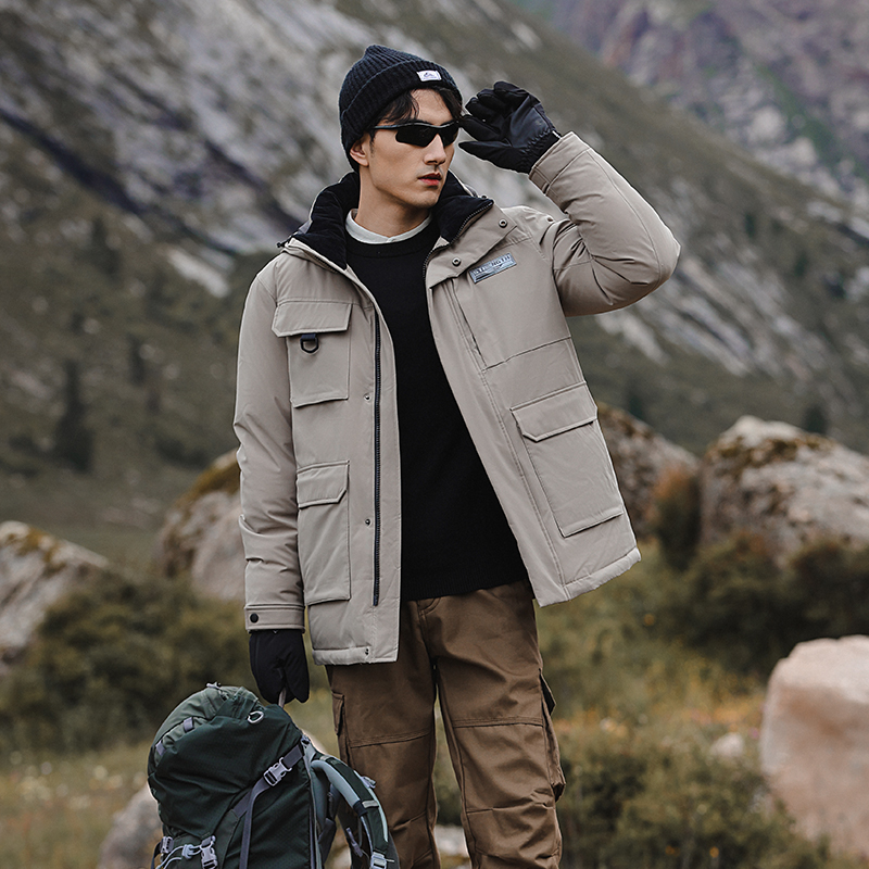 羽物新款羽绒服男款冬季宽松保暖加厚中长款MY246018W7