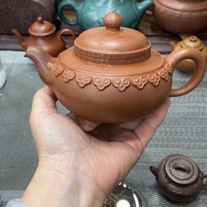 小***刀紫砂茶壶宜兴紫砂