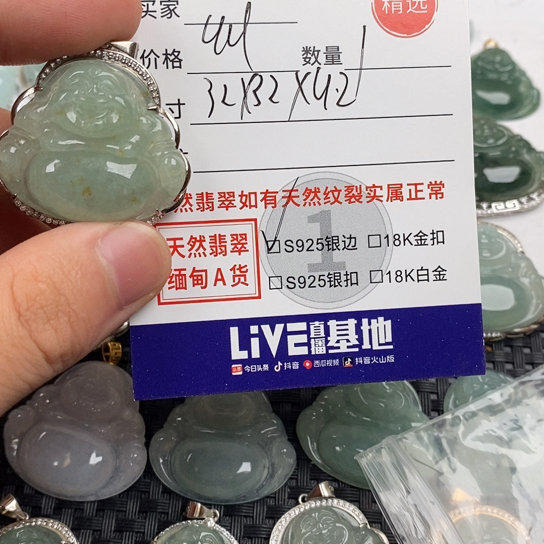 翡翠银S925镶嵌颈饰