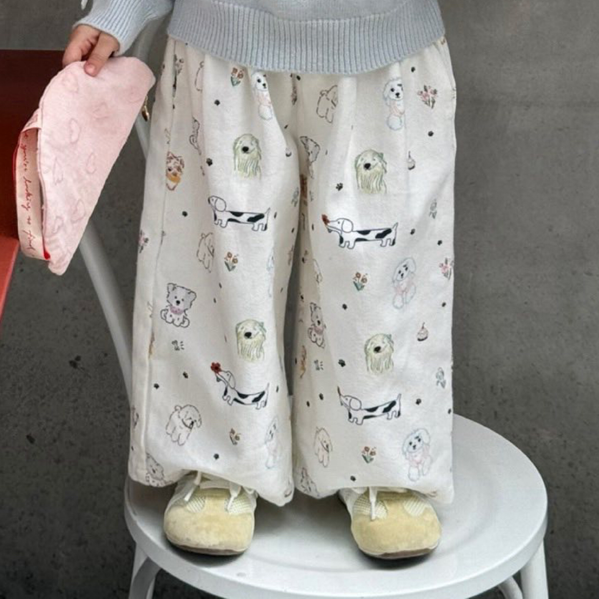 【小里物童品】橙小七女2025款卡通直筒裤5101