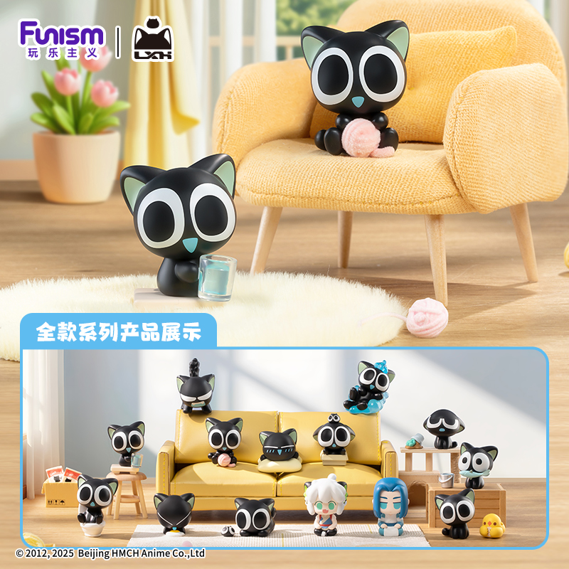 Funism玩乐主义罗小黑盲盒战记2周边日常系列小颗粒玩偶摆件手办