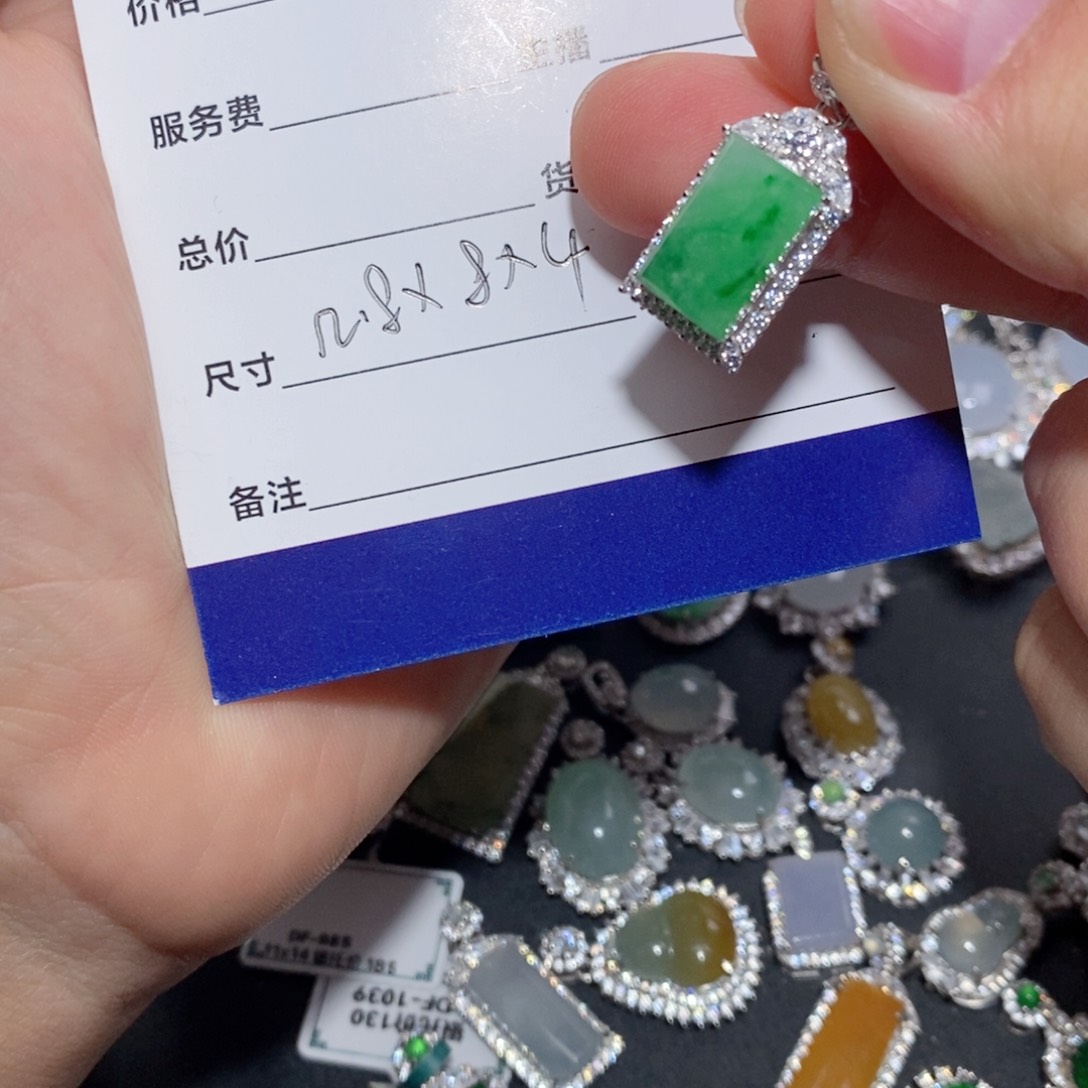 翡翠颈饰银S925镶嵌文*※j j k k