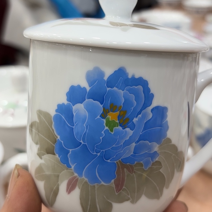 手绘杯子，杯子微瑕400毫升容量