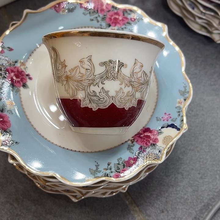 ＆***妞摆件陶十个小杯子15.8