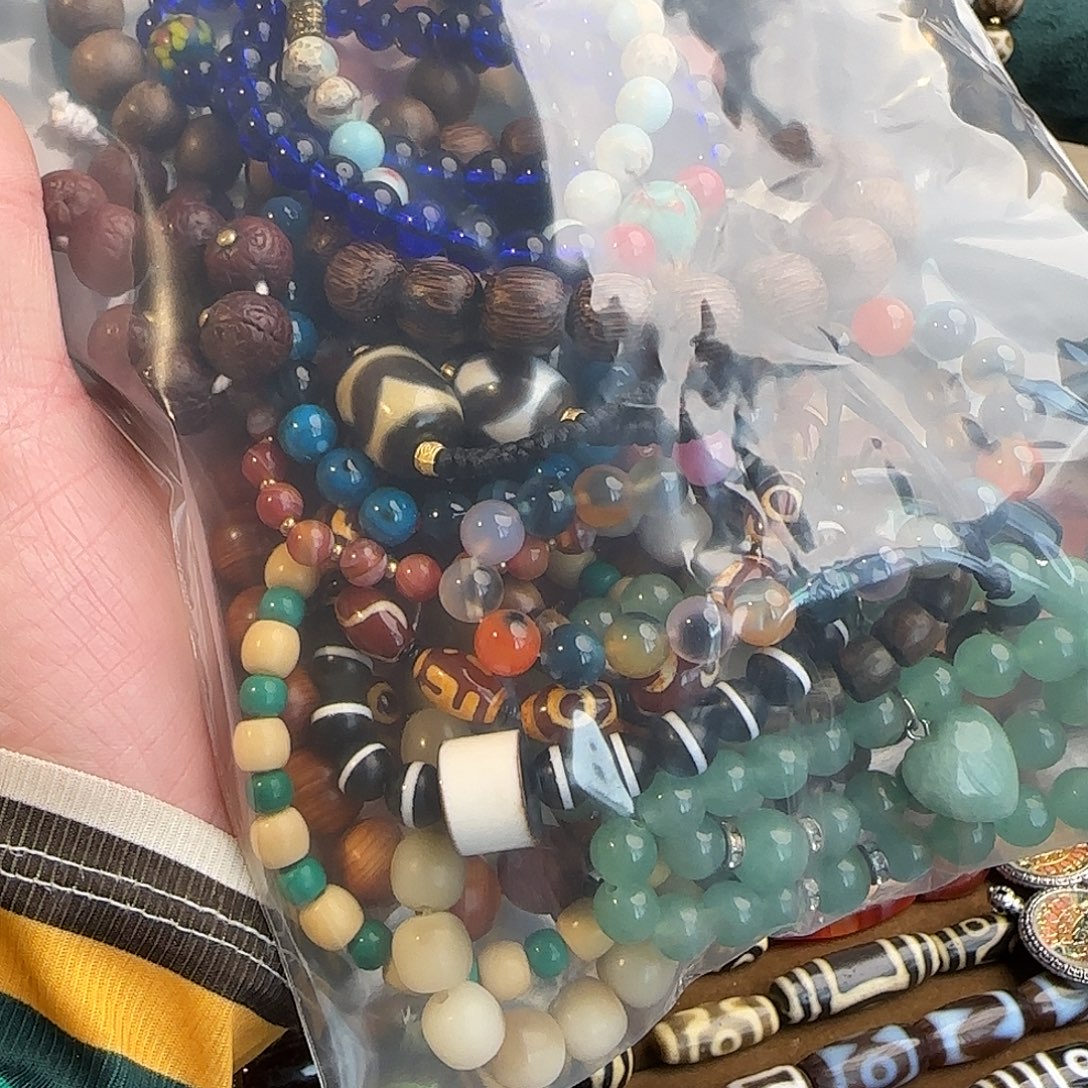 玛瑙/玉髓合金颈饰药师手串