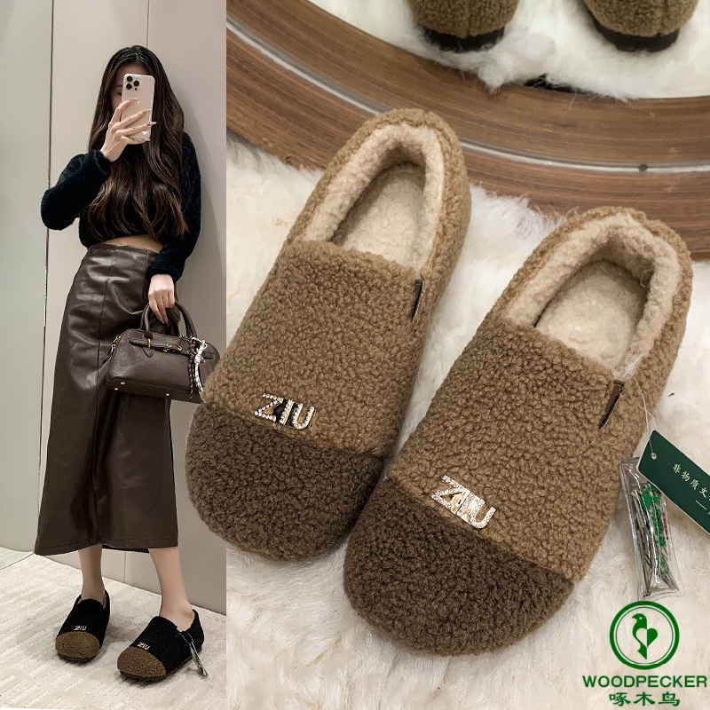 女士棉鞋子2025新款爆款时尚一脚蹬妈妈鞋40-50岁洋气妈妈鞋子