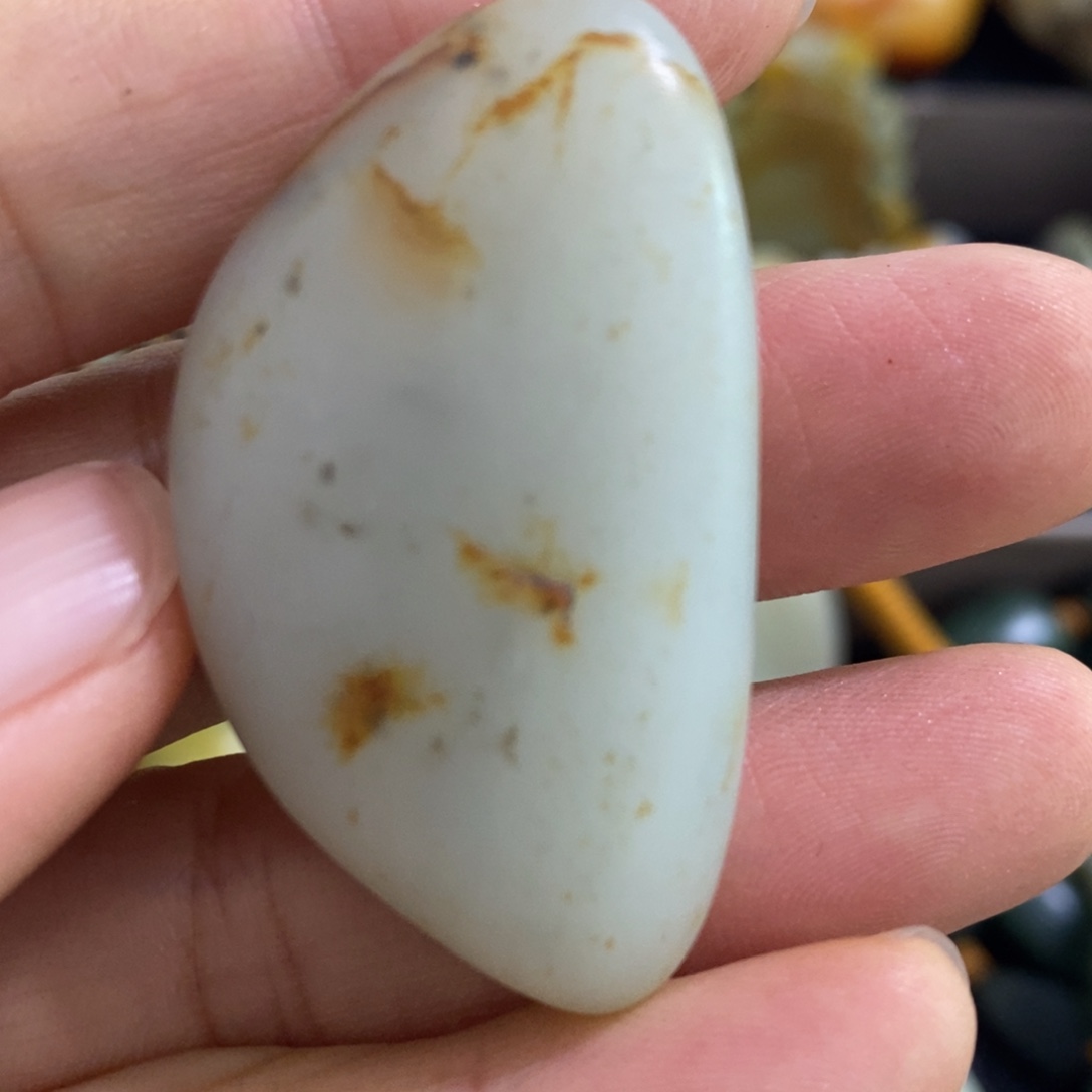 和田玉未镶嵌挂件4