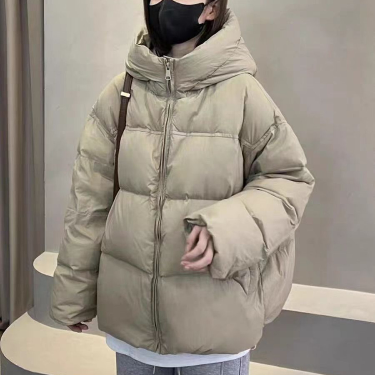 高级感加厚冬季通勤百搭白鸭绒羽绒服连帽外套(A2)(A3)2311