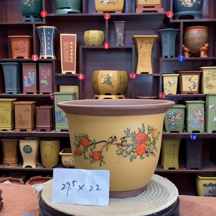 紫砂花盆紫砂花盆