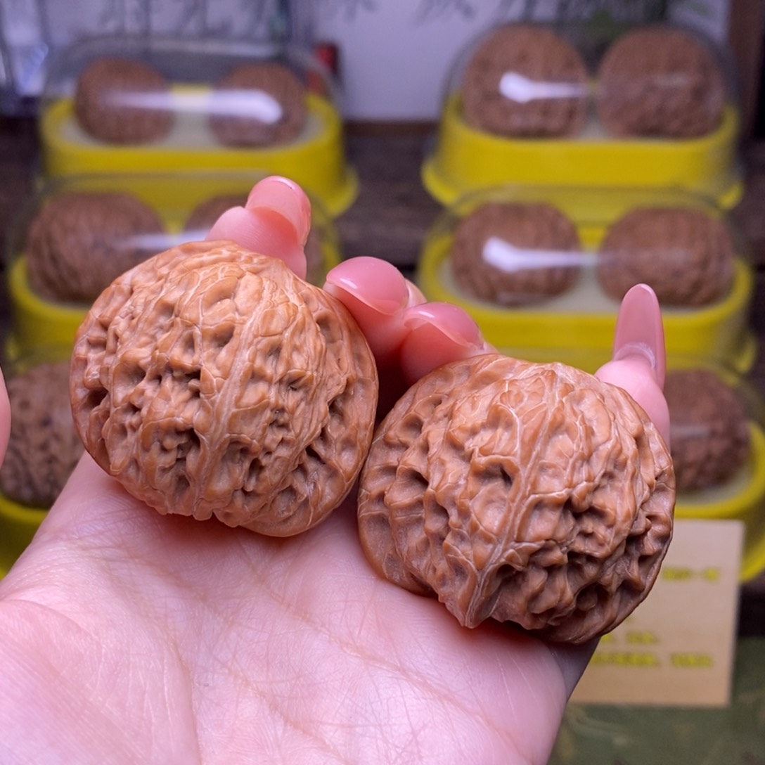 文玩核桃吊坠佛**相全品39+山地磨盘A1745