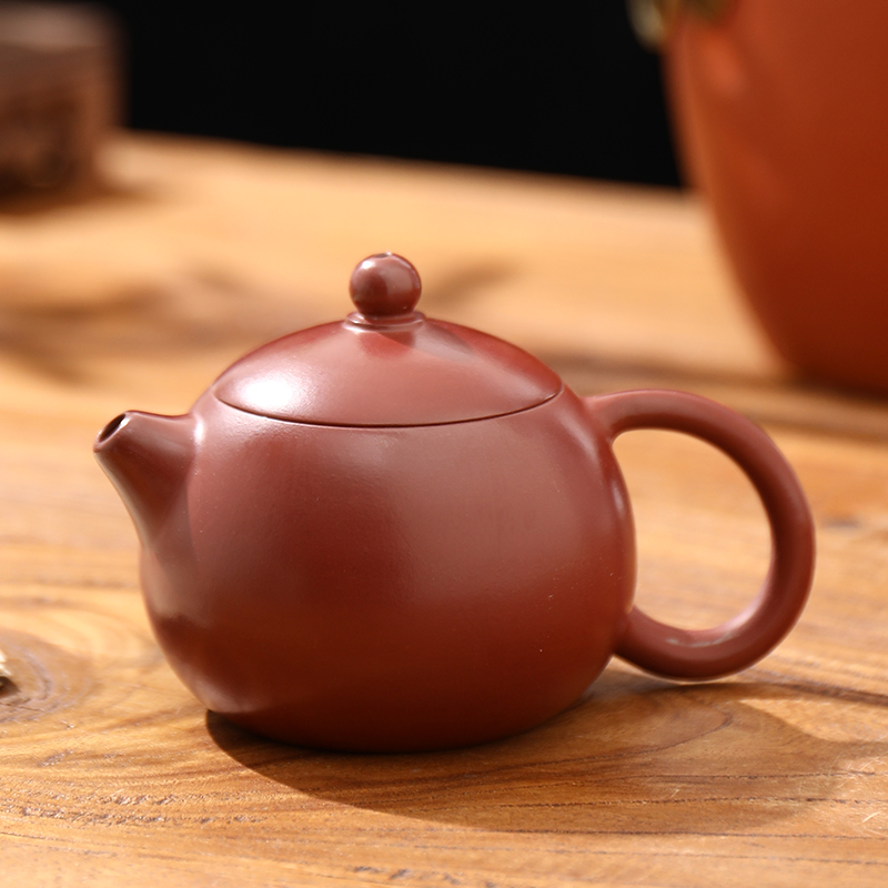大红袍西施壶纯手工壶小容量紫砂壶手拉壶手工茶壶潮州原矿朱泥壶