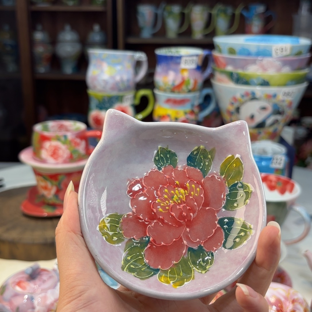 景德镇手绘高温釉下彩陶瓷茶具