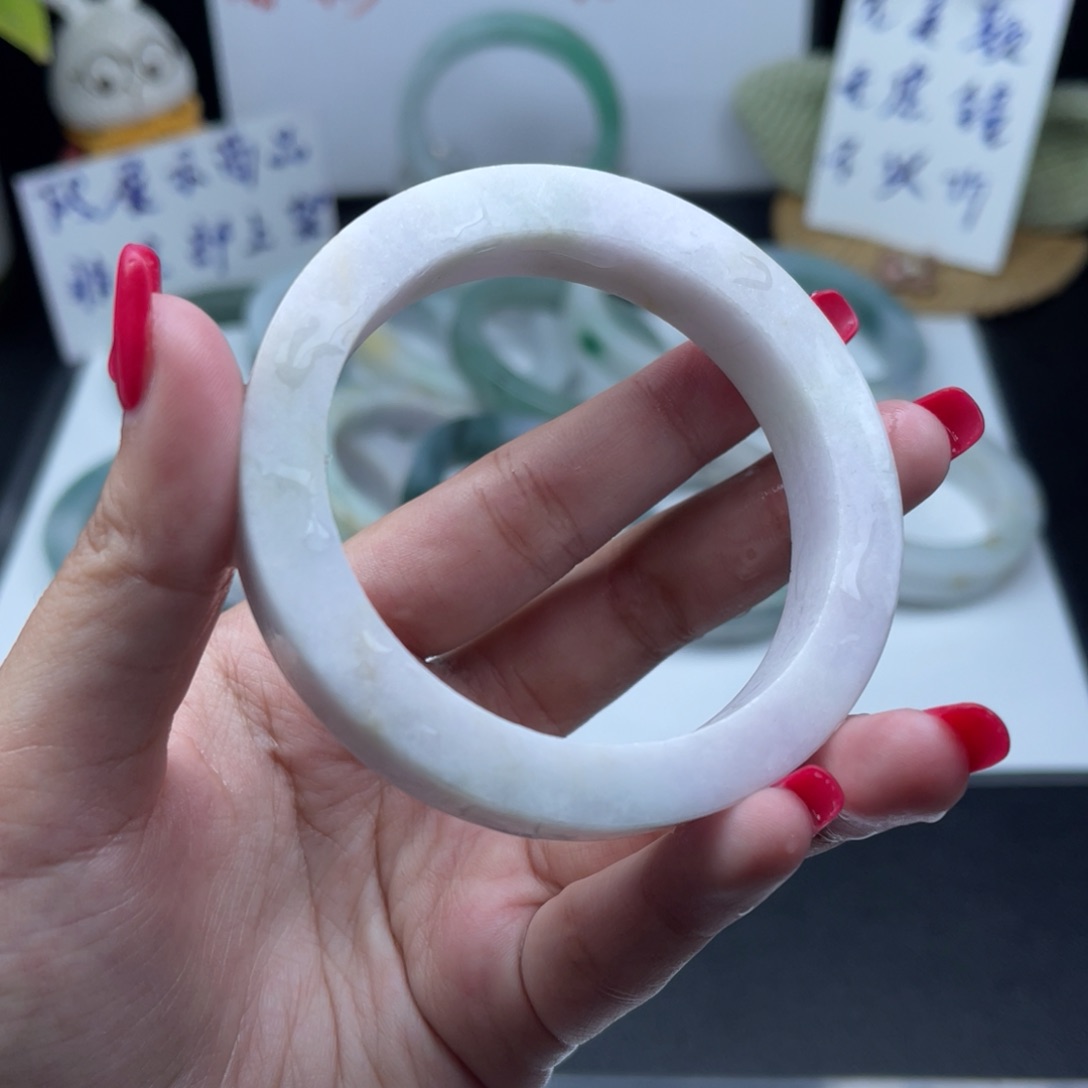 【闪购商品】定制翡翠手镯55未镶嵌