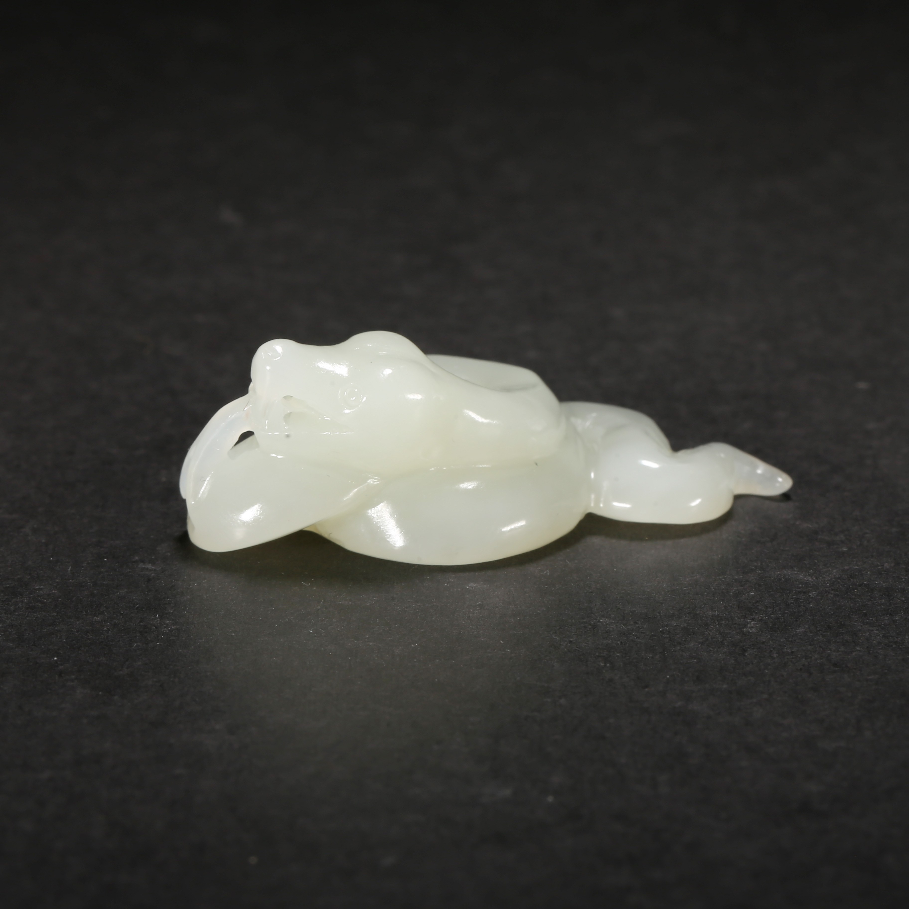 清代*巳蛇玉坠/09JTY3114/和田玉【北京文博】