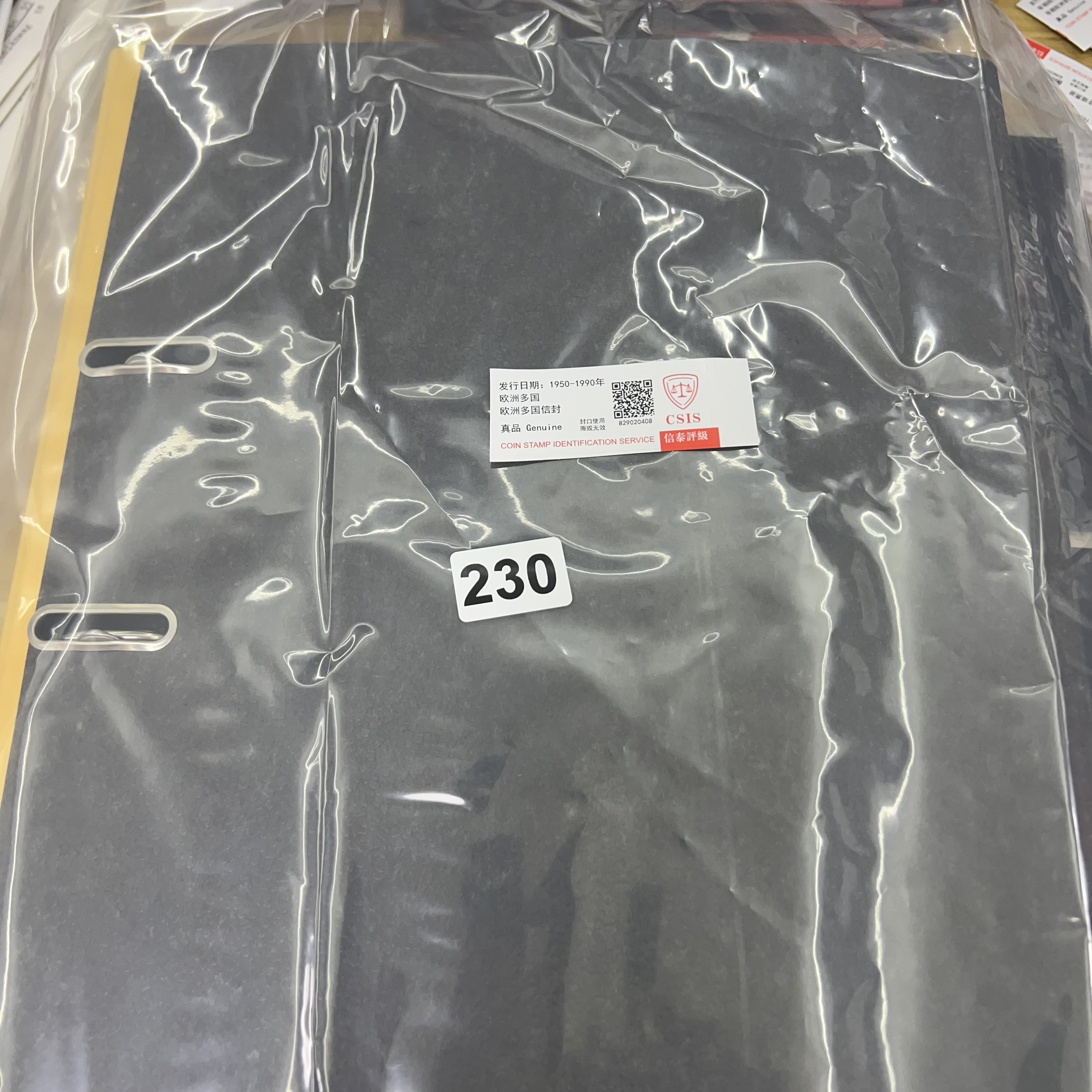 230 欧洲多国信封含册已信泰评级