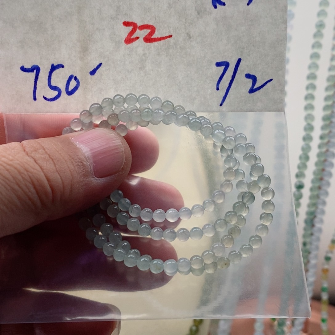 定制翡翠未镶嵌翡翠珠链