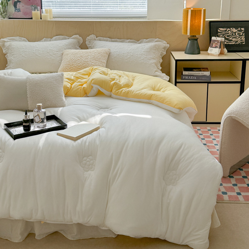 A类母婴级超柔奶盖被秋冬款保暖冬被春秋被棉被四季通用被子被芯