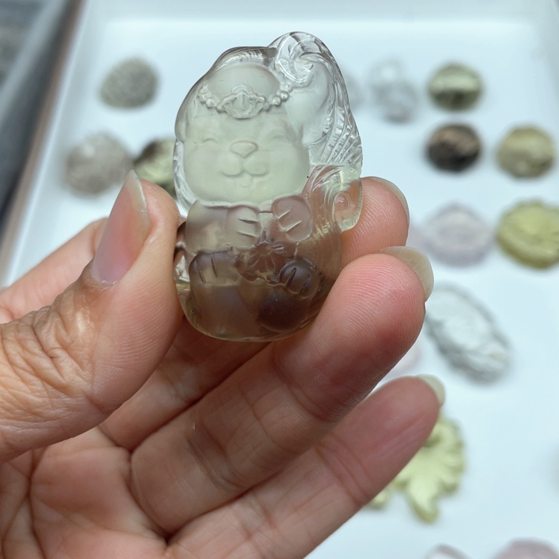 水晶吊坠(不含链)未镶嵌